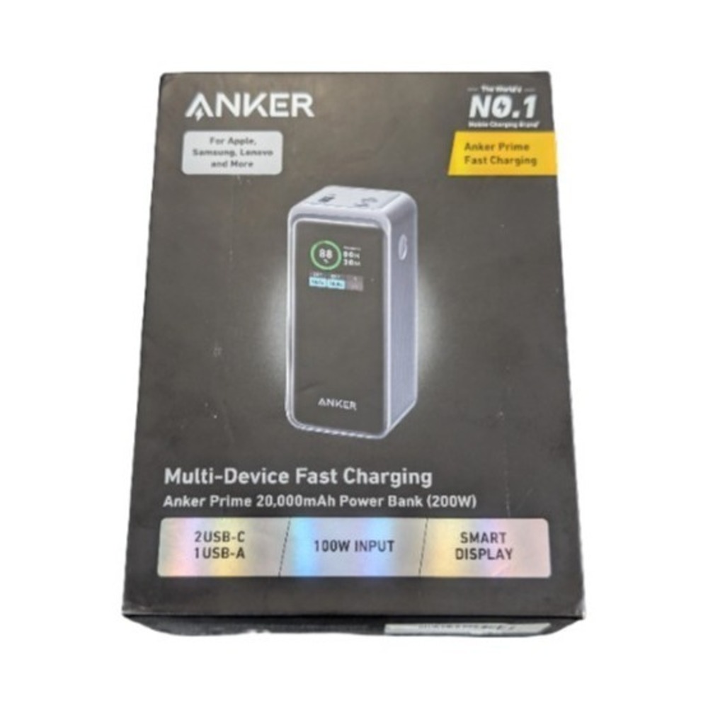 P5U Anker - Prime Power Bank 735 w/ Smart Display (20000mAh, 200W, 3-Port)- Blk